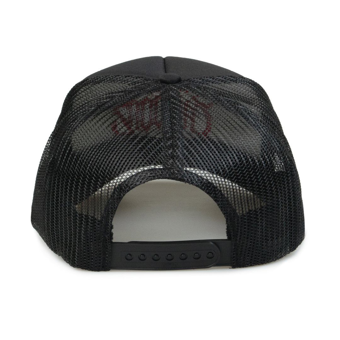 CaRtOoNz | SKULL TRUCKER HAT (BLACK)