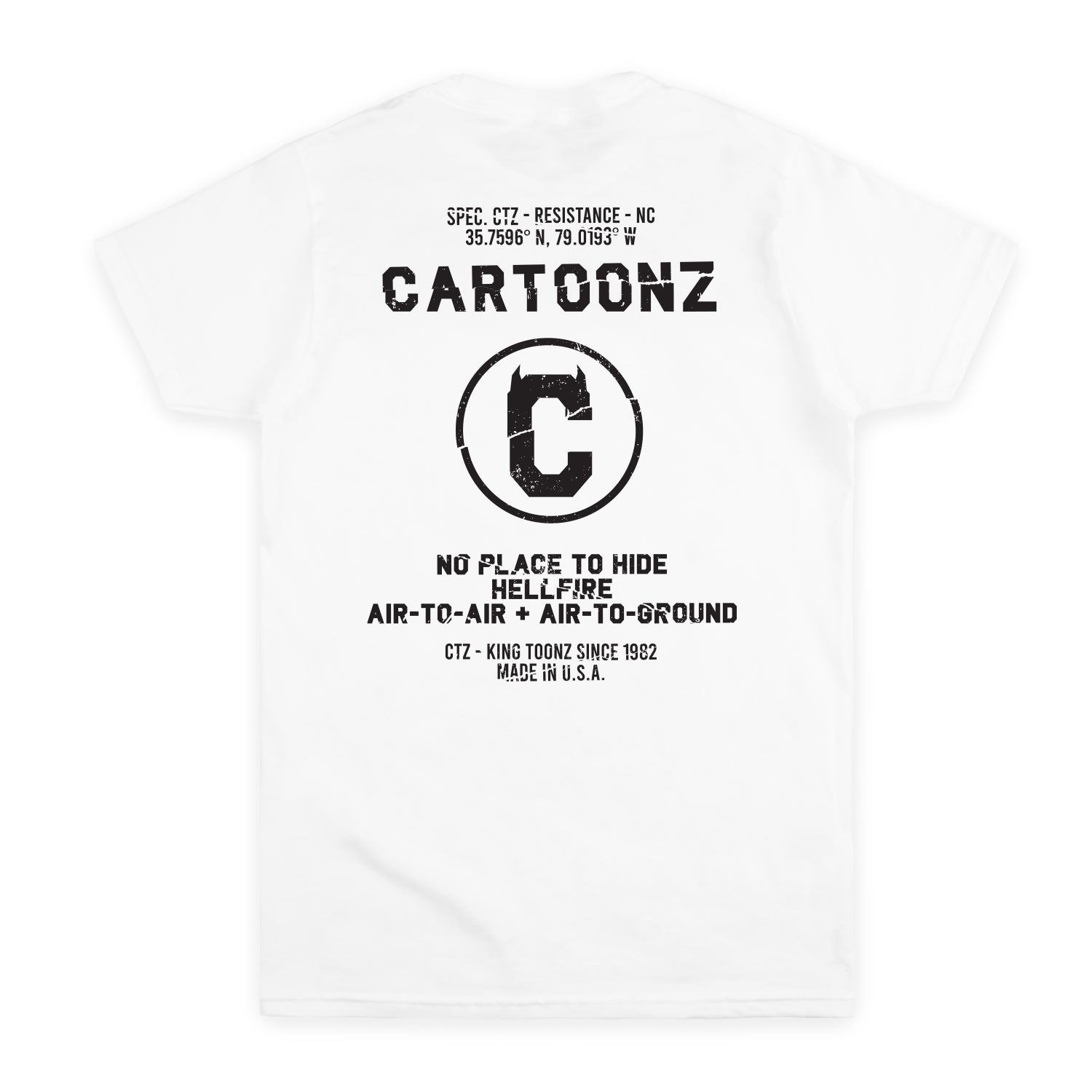 CaRtOoNz | No Place to Hide Tee (White)