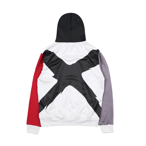 CaRtOoNz | X COLOR BLOCK HOODIE (WHITE BODY) - CaRtOoNz® Official